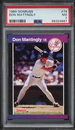 1989 Donruss Don Mattingly #74 PSA 7 NRMT