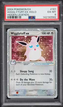 2004 Pokemon EX Hidden Legends Holo Wigglytuff Ex #101 PSA 6 EXMT