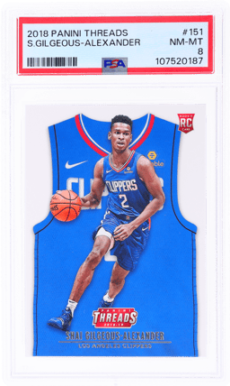 2018 Panini Threads Shai Gilgeous-Alexander #151 PSA 8
