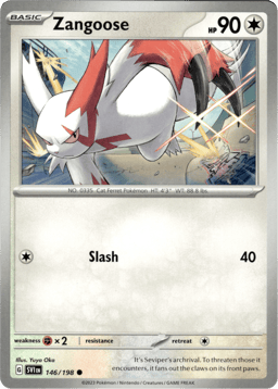 2023 Zangoose #146 Scarlet & Violet