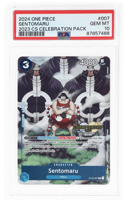 2024 One Piece Championship '23 Celebration Pack Sentomaru #ST03-007 PSA 10