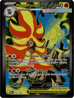 2026 Mega Pyroar ex #99 Chaos Rising