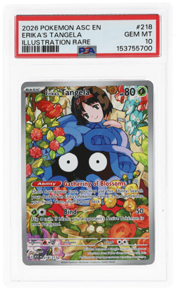 2026 Pokemon Ascended Heroes Illustration Rare Erika's Tangela #218 PSA 10