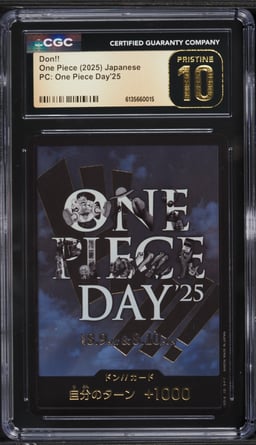 2025 One Piece Japanese Premium Collection Day '25 Don!! CGC 10 PRISTINE