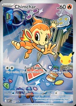 2025 Chimchar #41 Mega Evolution Black Star Promos