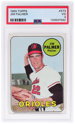 1969 Topps Jim Palmer #573 PSA 3