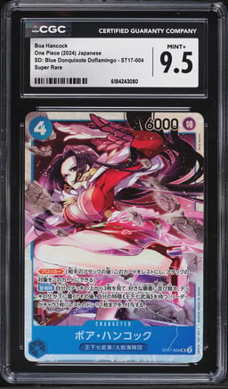 2024 One Piece Japanese Blue Donquixote Doflamingo Super Rare Boa Hancock #ST17-004 CGC 9.5
