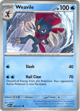2026 Weavile #45 Ascended Heroes