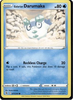2021 Galarian Darumaka #71 Fusion Strike