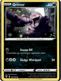 2020 Grimer #100 Darkness Ablaze