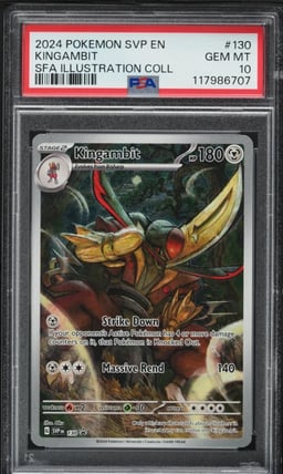 2024 Pokemon SV Black Star Promo Illustration Collection Kingambit #130 PSA 10