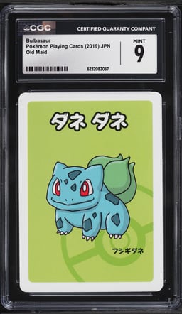 2019 Pokemon Japanese Playing Cards Old Maid Bulbasaur CGC 9 MINT