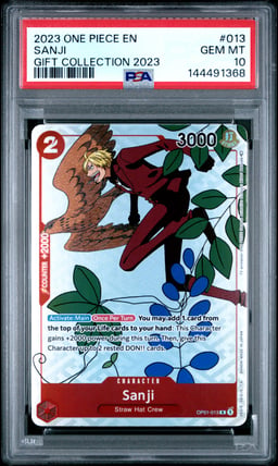 2023 ONE PIECE GIFT COLLECTION 2023 013 SANJI PSA 10