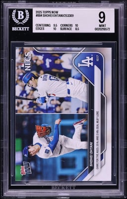2025 Topps Now Shohei Ohtani #884 BGS 9 MINT