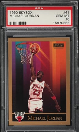1990 Skybox Basketball Michael Jordan #41 PSA 10 GEM MINT