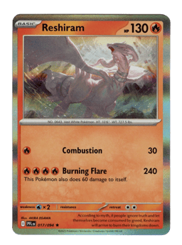 2025 Reshiram #17 Phantasmal Flames