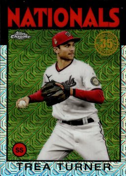 2021 Trea Turner #86TC-62 Topps 1986 Chrome Silver Pack
