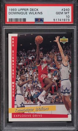 1993 Upper Deck Basketball Dominique Wilkins #240 PSA 10 GEM MINT