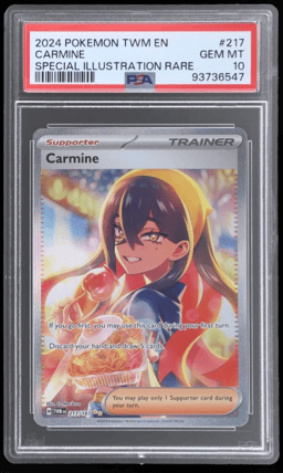 2024 Pokemon Twilight Masquerade Special Illustration Rare Carmine #217 PSA 10