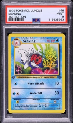 1999 Pokemon Jungle 1st Edition Seaking #46 PSA 9 MINT