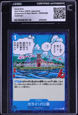 2024 One Piece Japanese Emperors In New World Karai Bari #OP09-060 CGC AUTH