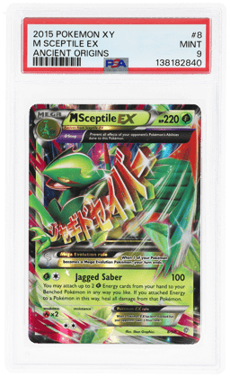 2015 Pokemon Ancient Origins M Sceptile Ex #8 PSA 9