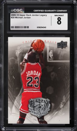 2009 Upper Deck Jordan Legacy Basketball Michael Jordan #20 CGC 8 NM-MT