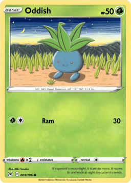 2022 Oddish #1 Lost Origin