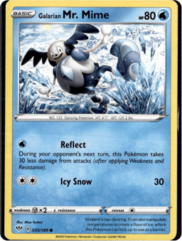 2020 Galarian Mr. Mime #35 Darkness Ablaze