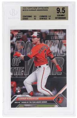 2023 Topps Now Offseason Gunnar Henderson #OS-10 /9368 BGS 9.5