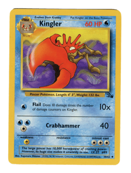 1999 Kingler #38 Fossil Unlimited