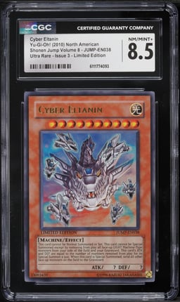 2010 Yu-Gi-Oh! Shonen Jump Volume 8 Issue 3 Limited Edition Cyber Eltanin #JUMP-EN038 CGC 8.5