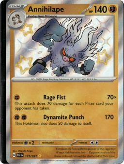 2024 Annihilape #171 Paldean Fates