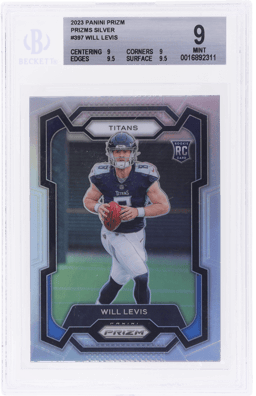 2023 Panini Prizm Silver Prizm Will Levis #397 BGS 9