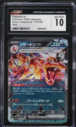 2023 Pokemon Japanese SV Shiny Treasure Ex Holo Charizard Ex #115 CGC 10 GEM