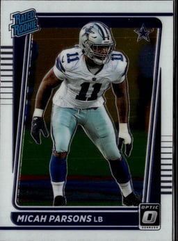 2021 Micah Parsons #245 Donruss Optic Rated Rookies Autograph