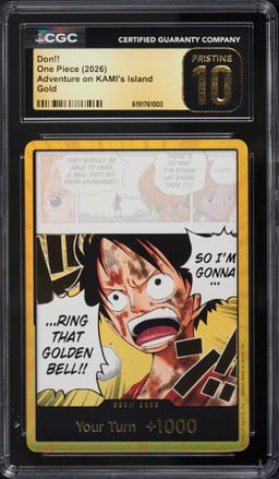 2026 One Piece Adventure On KAMI's Island Gold Don!! CGC 10 PRISTINE
