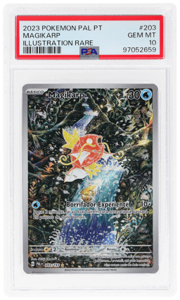 2023 Pokemon Paldea Evolved Portuguese Illustration Rare Magikarp #203 PSA 10