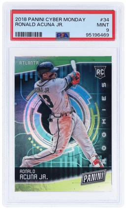 2018 Panini Cyber Monday Ronald Acuna Jr. #34 39/199 PSA 9