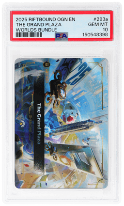2025 Riftbound League of Legends Origins Worlds Bundle Shanghai the Grand Plaza #293a PSA 10