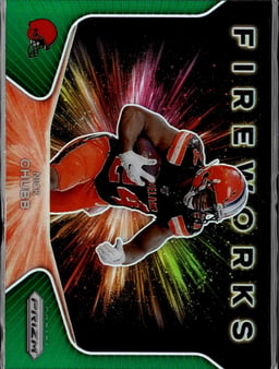 2020 Nick Chubb #9 Prizm Fireworks