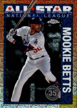 2025 Mookie Betts #90ASC-33 Topps 1990 Chrome All-Star