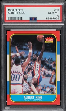 1986 Fleer Basketball Albert King #59 PSA 10 GEM MINT