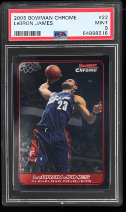 2006 Bowman Chrome LeBron James #22 PSA 9
