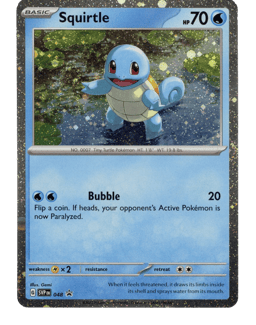 2023 Squirtle #48 Scarlet & Violet Black Star Promos