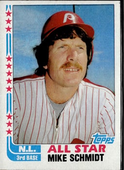 1982 Mike Schmidt #339 Baseball