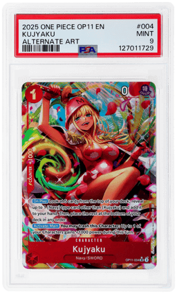 2025 One Piece A Fist of Divine Speed Alternate Art Kujyaku #004 PSA 9