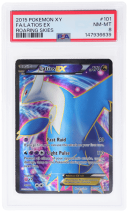 2015 Pokemon XY Roaring Skies Latios Ex #101 PSA 8