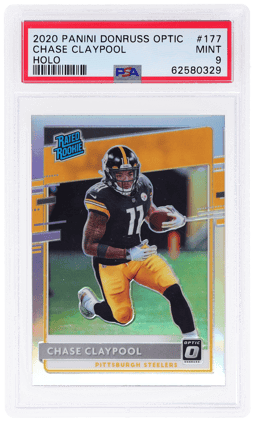 2020 Donruss Optic Rated Rookie Holo Chase Claypool #177 PSA 9