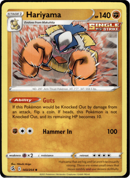 2021 Hariyama #143 Fusion Strike